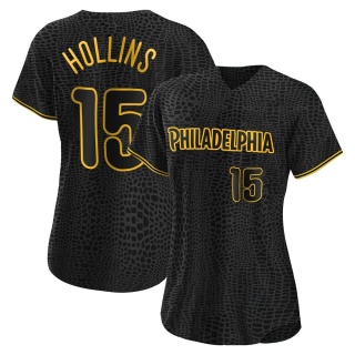 Dave Hollins Men's Philadelphia Phillies Throwback Jersey - Grey