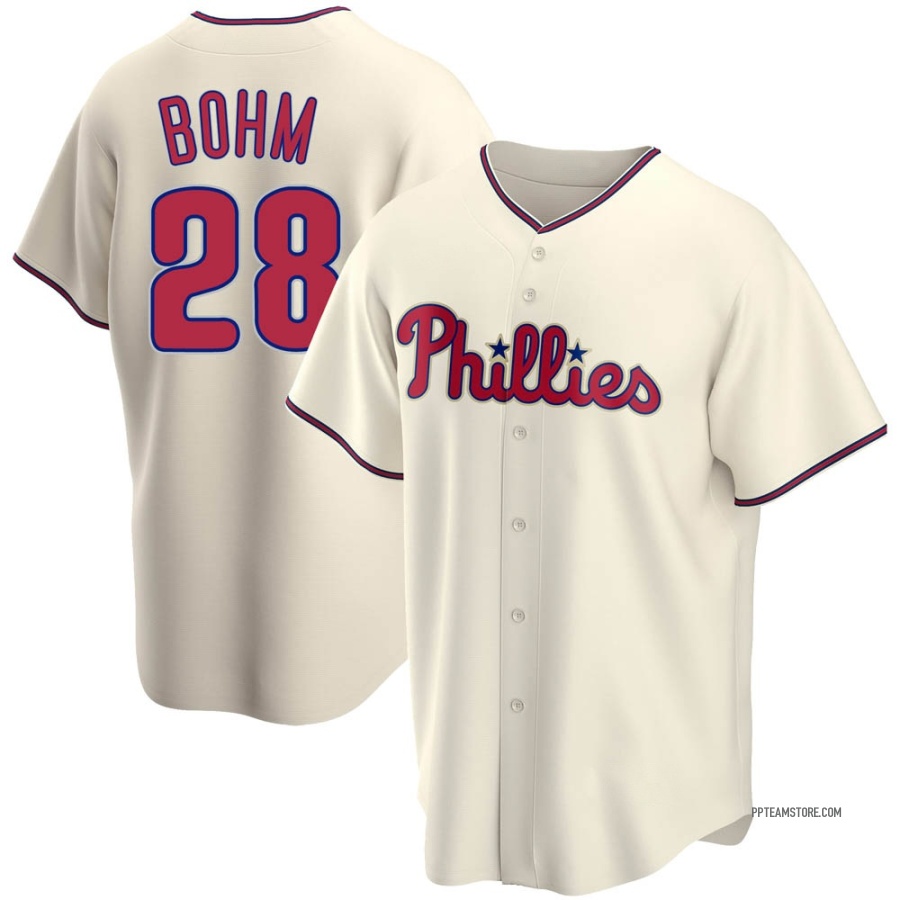 Alec Bohm Youth Replica Philadelphia Phillies Cream Alternate Jersey -  Philadelphia Store